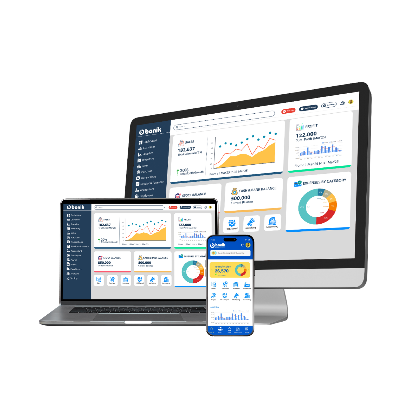 Bonik BusinessApp on all devices